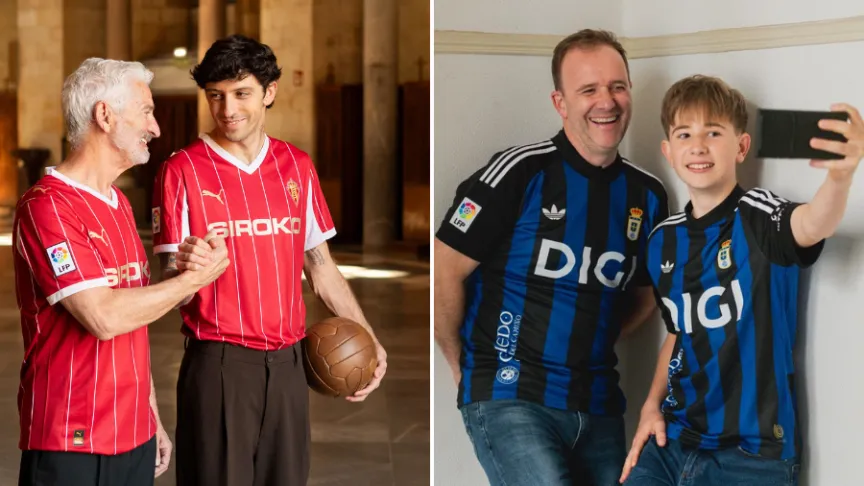 Sporting y Oviedo camisetas